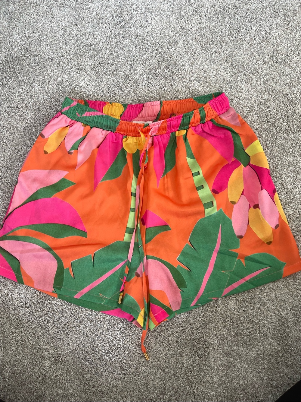 Allie Rose flowy tropical shorts large NWT